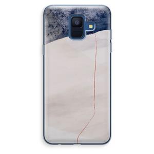 CaseCompany Stone White: Samsung Galaxy A6 (2018) Transparant Hoesje