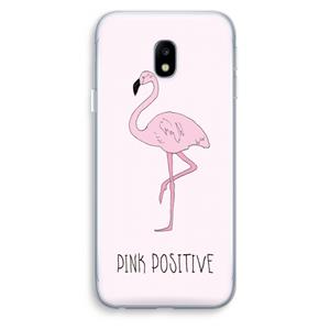 CaseCompany Pink positive: Samsung Galaxy J3 (2017) Transparant Hoesje