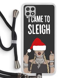 CaseCompany Came To Sleigh: Samsung Galaxy A22 4G Transparant Hoesje met koord