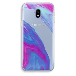 CaseCompany Zweverige regenboog: Samsung Galaxy J3 (2017) Transparant Hoesje