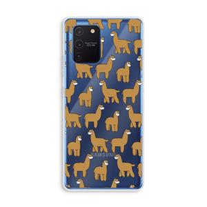CaseCompany Alpacas: Samsung Galaxy Note 10 Lite Transparant Hoesje