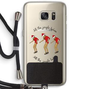 CaseCompany Jingle Ladies: Samsung Galaxy S7 Transparant Hoesje met koord
