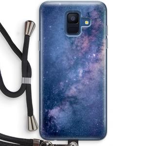 CaseCompany Nebula: Samsung Galaxy A6 (2018) Transparant Hoesje met koord