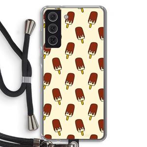 CaseCompany Yummy: Samsung Galaxy S21 FE Transparant Hoesje met koord