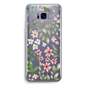 CaseCompany Botanical sweet flower heaven: Samsung Galaxy S8 Plus Transparant Hoesje