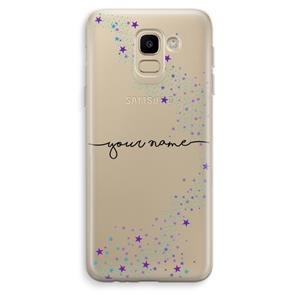 CaseCompany Sterren: Samsung Galaxy J6 (2018) Transparant Hoesje