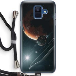 CaseCompany Mars Renaissance: Samsung Galaxy A6 (2018) Transparant Hoesje met koord