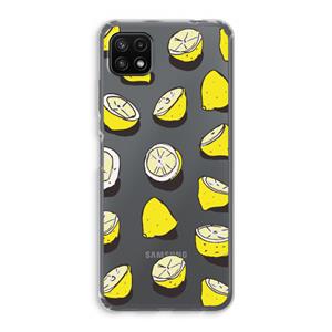 CaseCompany When Life Gives You Lemons...: Samsung Galaxy A22 5G Transparant Hoesje
