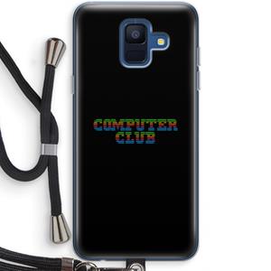 CaseCompany Retro: Samsung Galaxy A6 (2018) Transparant Hoesje met koord