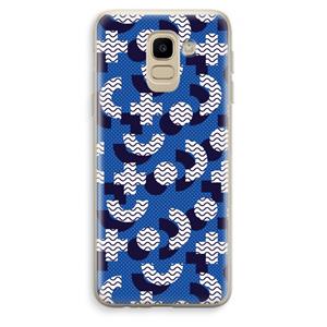 CaseCompany 8-bit N°5: Samsung Galaxy J6 (2018) Transparant Hoesje