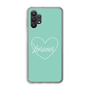 CaseCompany Forever heart pastel: Samsung Galaxy A32 5G Transparant Hoesje