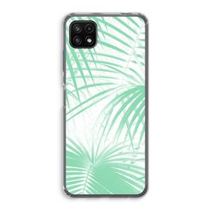 CaseCompany Palmbladeren: Samsung Galaxy A22 5G Transparant Hoesje
