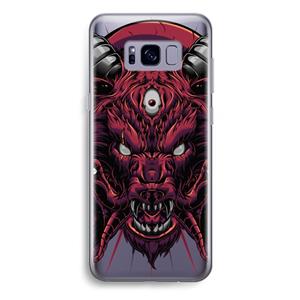 CaseCompany Hell Hound and Serpents: Samsung Galaxy S8 Plus Transparant Hoesje