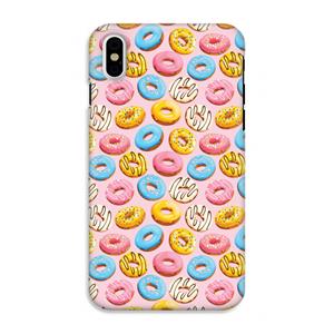 CaseCompany Pink donuts: iPhone XS Tough Case