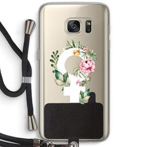 CaseCompany Venus: Samsung Galaxy S7 Transparant Hoesje met koord