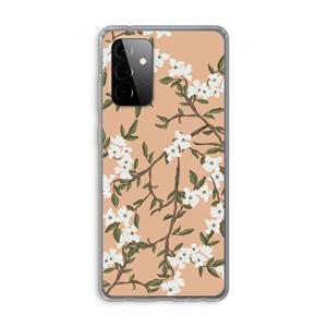 CaseCompany Blossoming spring: Samsung Galaxy A72 Transparant Hoesje