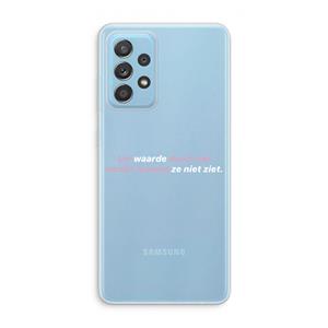 CaseCompany uw waarde daalt niet: Samsung Galaxy A73 Transparant Hoesje
