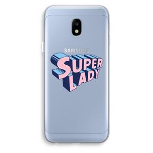 CaseCompany Superlady: Samsung Galaxy J3 (2017) Transparant Hoesje