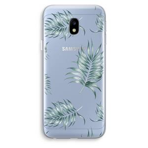 CaseCompany Simple leaves: Samsung Galaxy J3 (2017) Transparant Hoesje