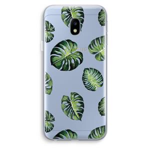 CaseCompany Tropische bladeren: Samsung Galaxy J3 (2017) Transparant Hoesje