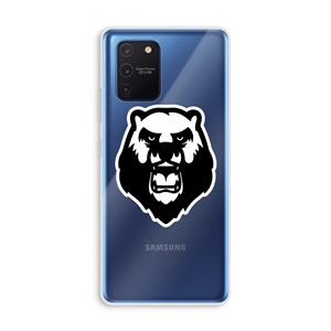 CaseCompany Angry Bear (white): Samsung Galaxy Note 10 Lite Transparant Hoesje