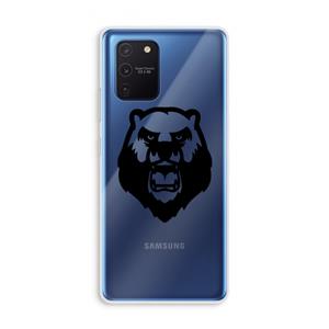 CaseCompany Angry Bear (black): Samsung Galaxy Note 10 Lite Transparant Hoesje