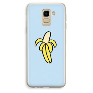 CaseCompany Banana: Samsung Galaxy J6 (2018) Transparant Hoesje