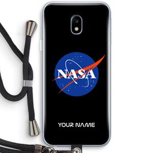 CaseCompany NASA: Samsung Galaxy J3 (2017) Transparant Hoesje met koord