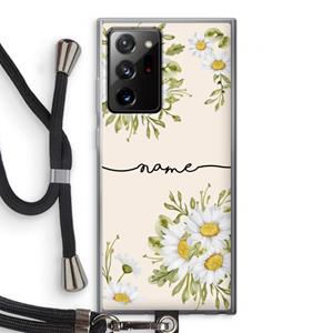 CaseCompany Daisies: Samsung Galaxy Note 20 Ultra / Note 20 Ultra 5G Transparant Hoesje met koord