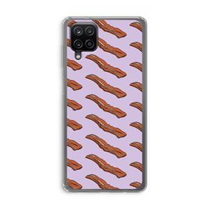 CaseCompany Bacon to my eggs #2: Samsung Galaxy A12 Transparant Hoesje