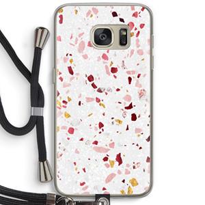 CaseCompany Terrazzo N°9: Samsung Galaxy S7 Transparant Hoesje met koord