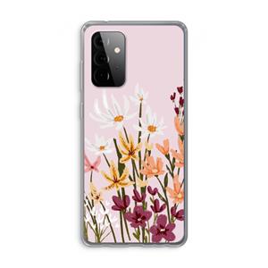 CaseCompany Painted wildflowers: Samsung Galaxy A72 Transparant Hoesje