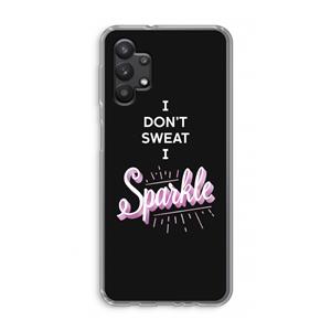 CaseCompany Sparkle quote: Samsung Galaxy A32 5G Transparant Hoesje