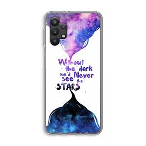 CaseCompany Stars quote: Samsung Galaxy A32 5G Transparant Hoesje