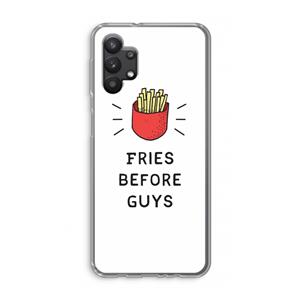 CaseCompany Fries before guys: Samsung Galaxy A32 5G Transparant Hoesje