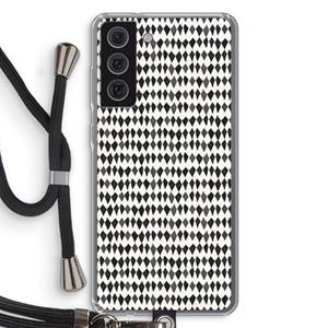 CaseCompany Crazy shapes: Samsung Galaxy S21 FE Transparant Hoesje met koord