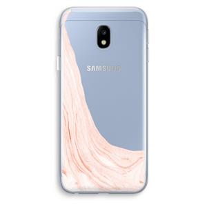 CaseCompany Peach bath: Samsung Galaxy J3 (2017) Transparant Hoesje