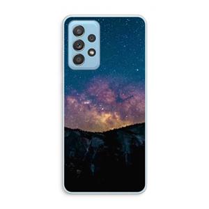 CaseCompany Travel to space: Samsung Galaxy A73 Transparant Hoesje
