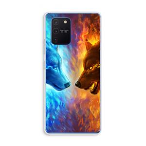 CaseCompany Fire & Ice: Samsung Galaxy Note 10 Lite Transparant Hoesje