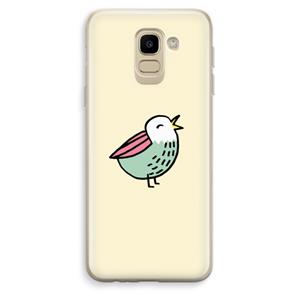 CaseCompany Birdy: Samsung Galaxy J6 (2018) Transparant Hoesje
