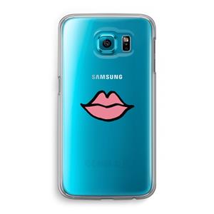 CaseCompany Kusje: Samsung Galaxy S6 Transparant Hoesje