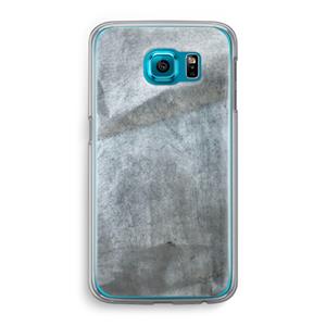 CaseCompany Grey Stone: Samsung Galaxy S6 Transparant Hoesje