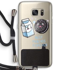 CaseCompany Best Friend Forever: Samsung Galaxy S7 Transparant Hoesje met koord