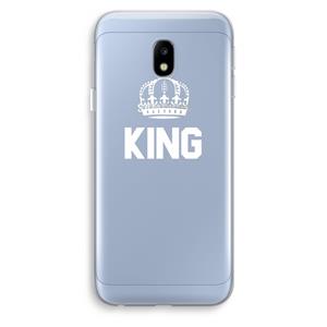 CaseCompany King zwart: Samsung Galaxy J3 (2017) Transparant Hoesje