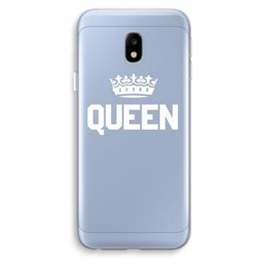 CaseCompany Queen zwart: Samsung Galaxy J3 (2017) Transparant Hoesje