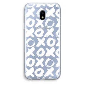 CaseCompany XOXO: Samsung Galaxy J3 (2017) Transparant Hoesje