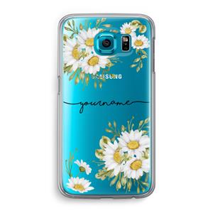 CaseCompany Daisies: Samsung Galaxy S6 Transparant Hoesje
