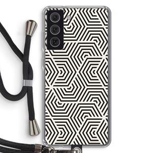 CaseCompany Magic pattern: Samsung Galaxy S21 FE Transparant Hoesje met koord