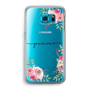 CaseCompany Rozen: Samsung Galaxy S6 Transparant Hoesje