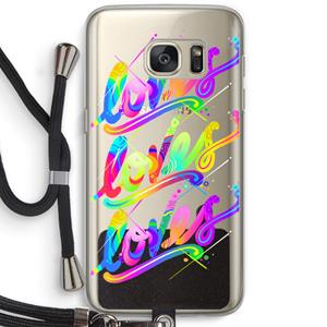 CaseCompany Loves: Samsung Galaxy S7 Transparant Hoesje met koord